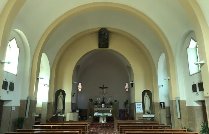 Chiesa di San Rocco Pellegrino (chiesa nuova) interno - Brusino
